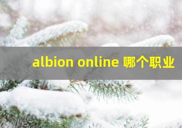 albion online 哪个职业